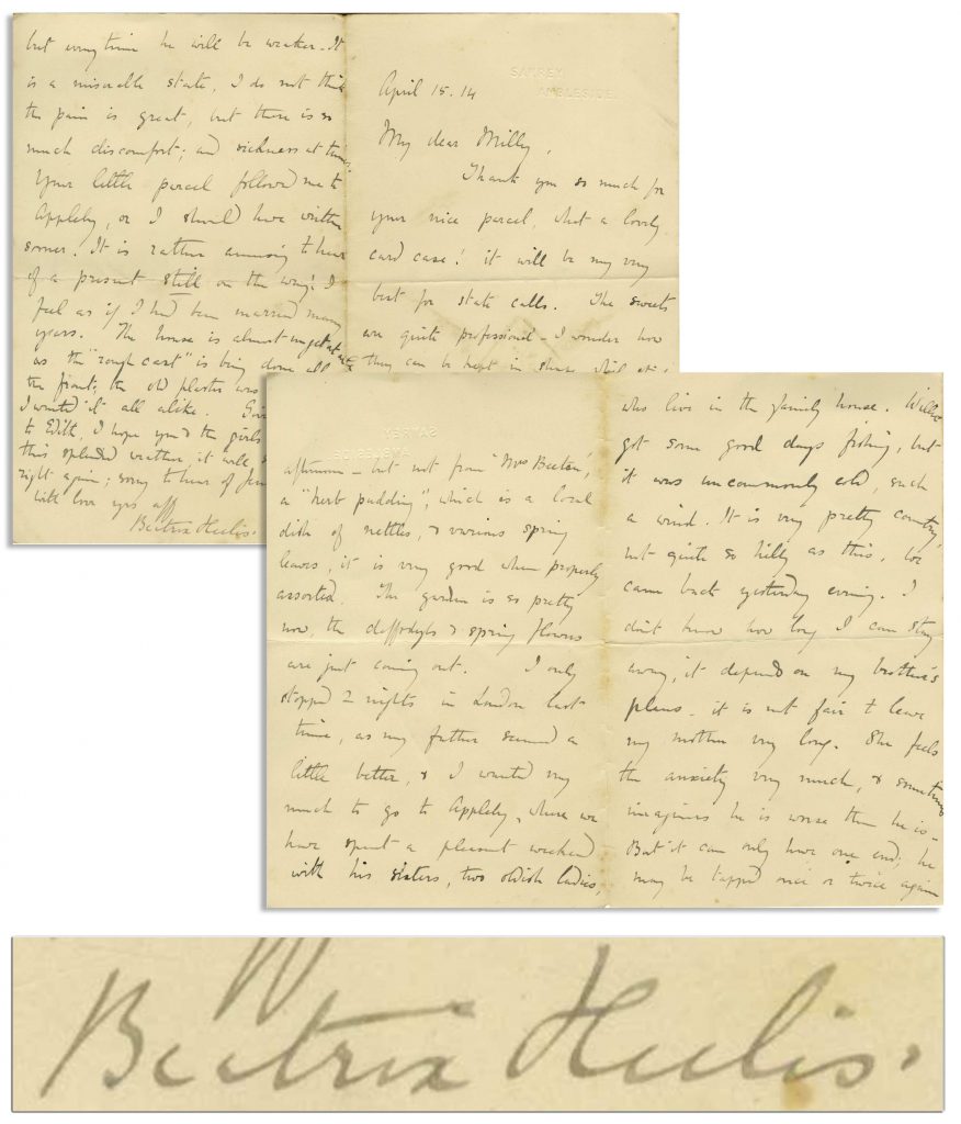 Beatrix Potter Peter Rabbit 1st ed 2nd issue signed 1902