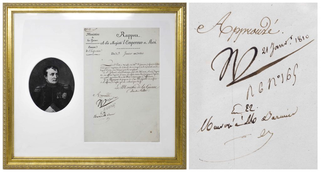 Napoleon Bonaparte signed Russia campaign document