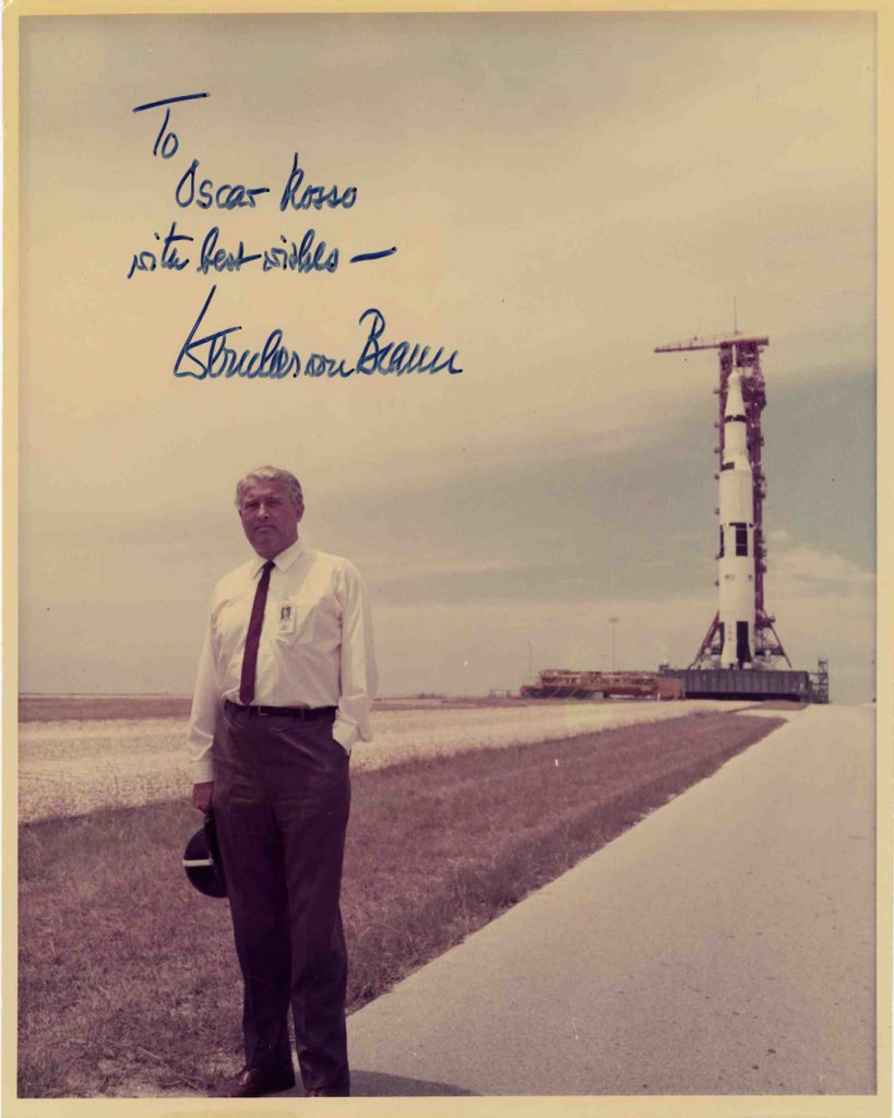 Wernher von Braun signed photo