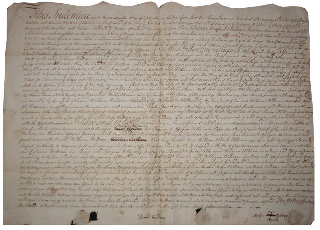 Lewis Morris signed document 