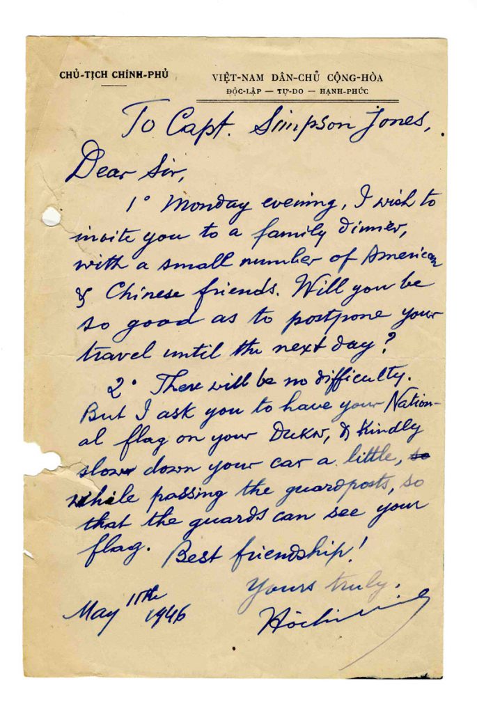Ho Chi Minh autograph