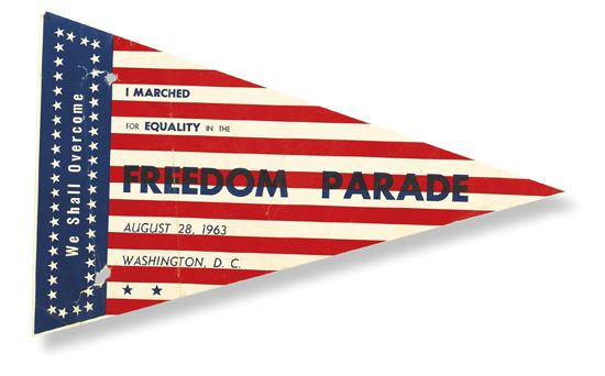 1963 March on Freedom pennant