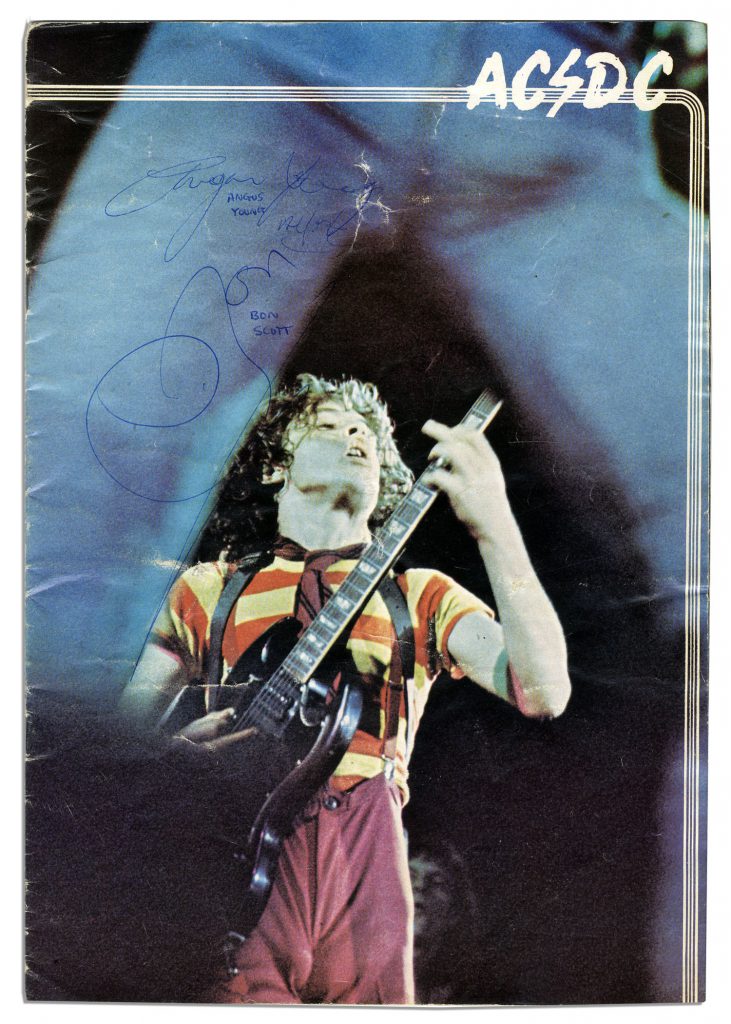 AC/DC signed program