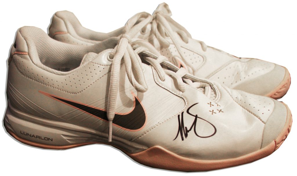 Maria Sharapova worn US Open tennis shoes signed