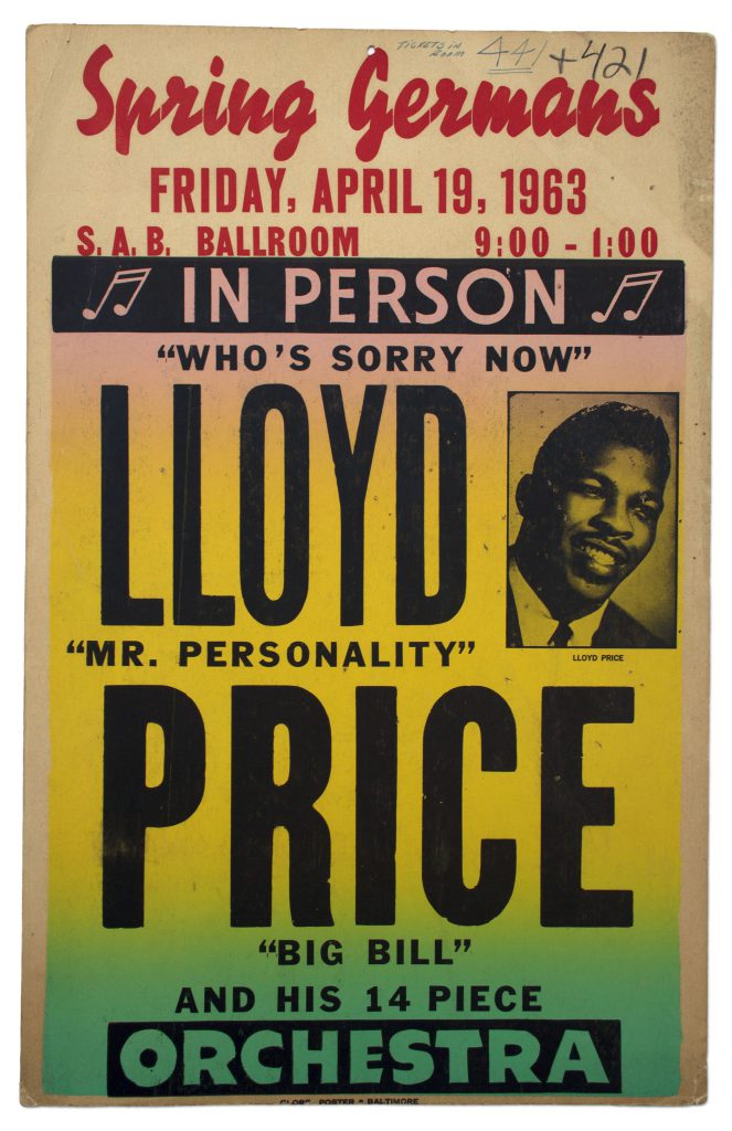  Lloyd Price concert poster 