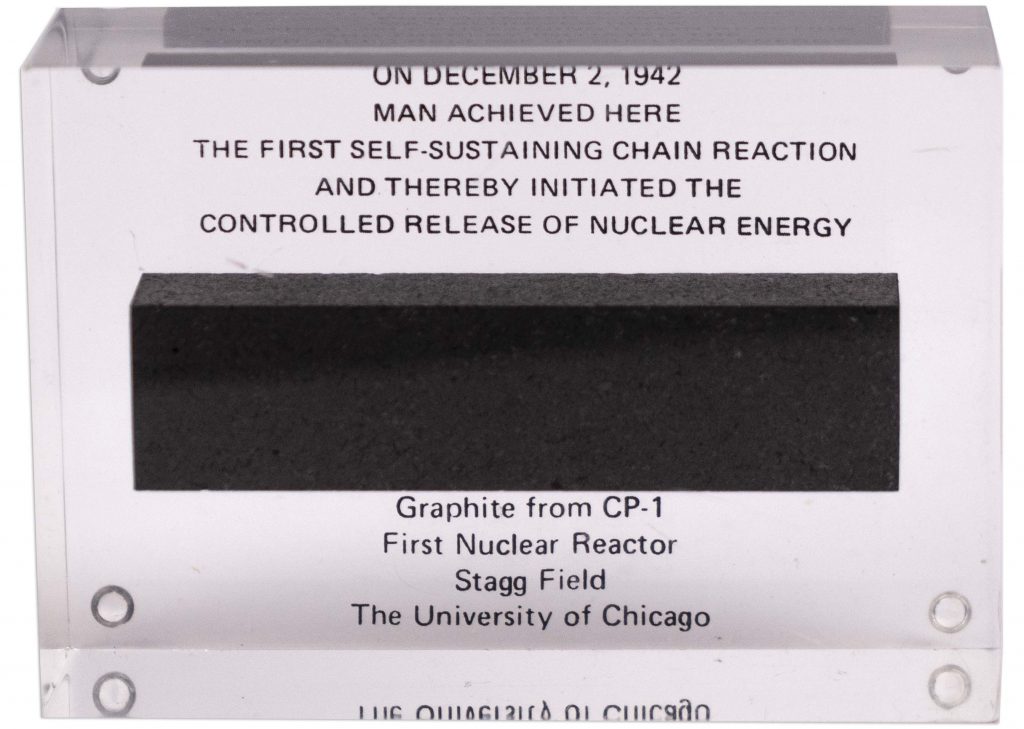 Chicago Pile-1 graphite 1st nuclear reactor
