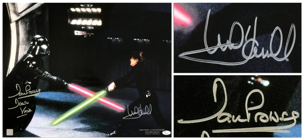 Mark Hamill David Prowse signed photo 
