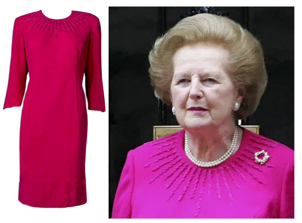 Margaret Thatcher personally worn dress