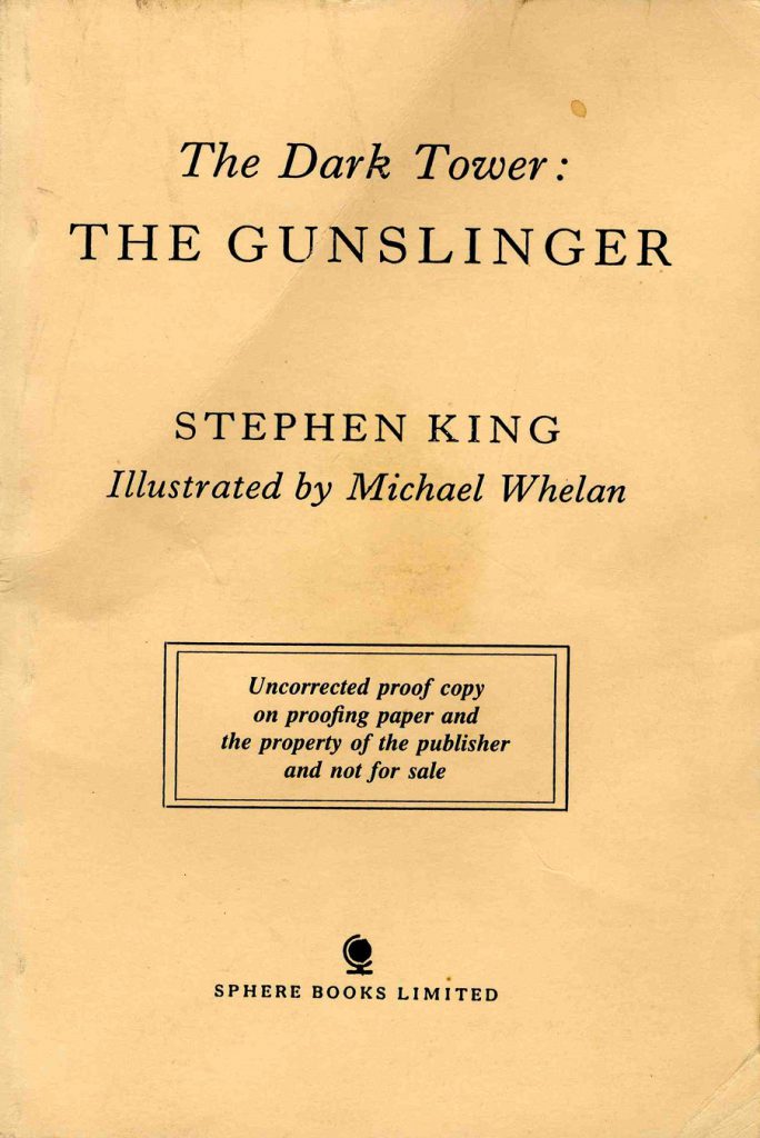 Stephen King Gunslinger proof