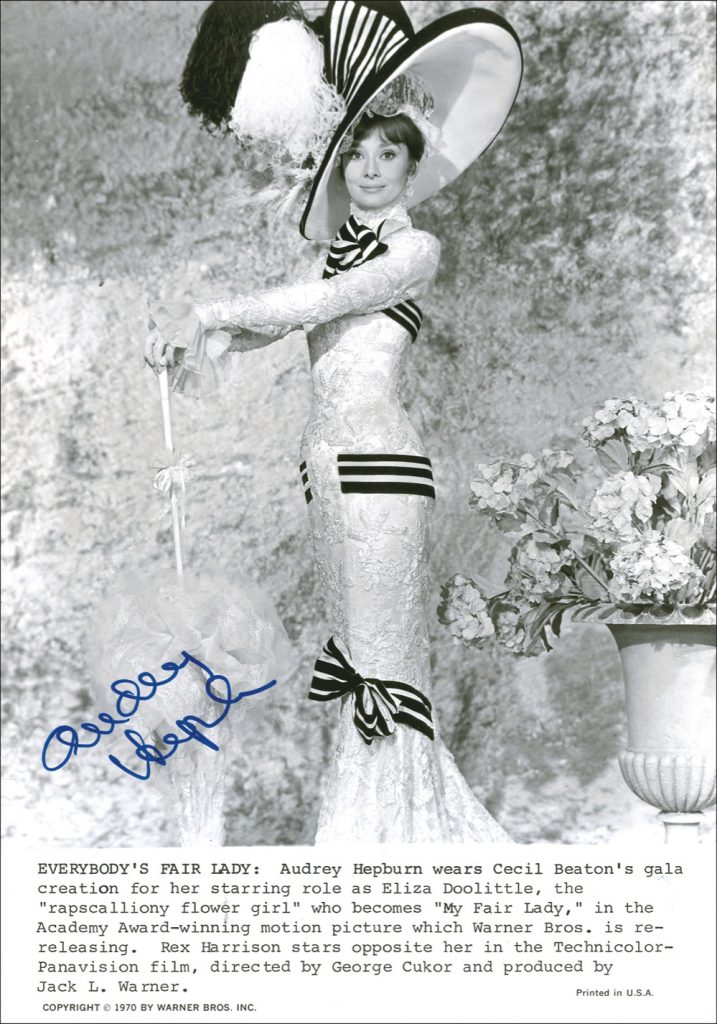 Audrey Hepburn My Fair Lady signed photo