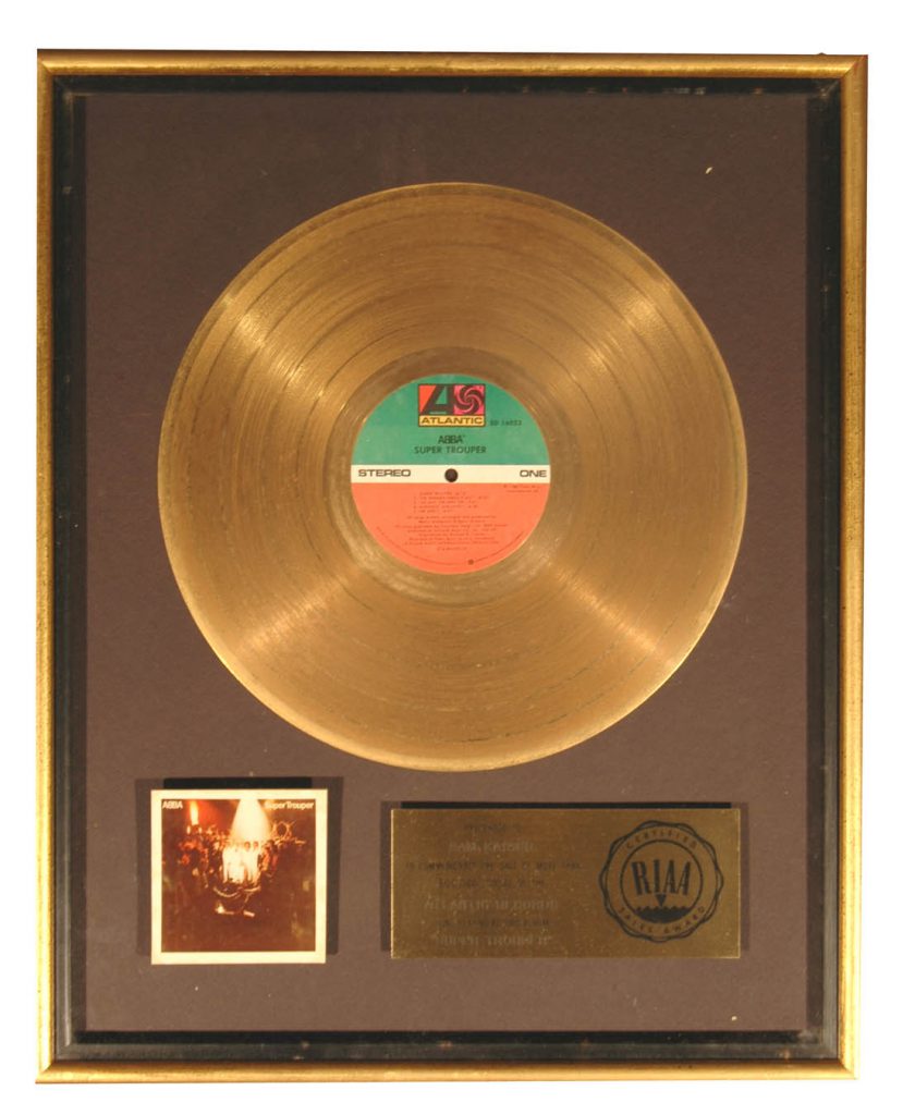 ABBA RIAA Super Trouper award 
