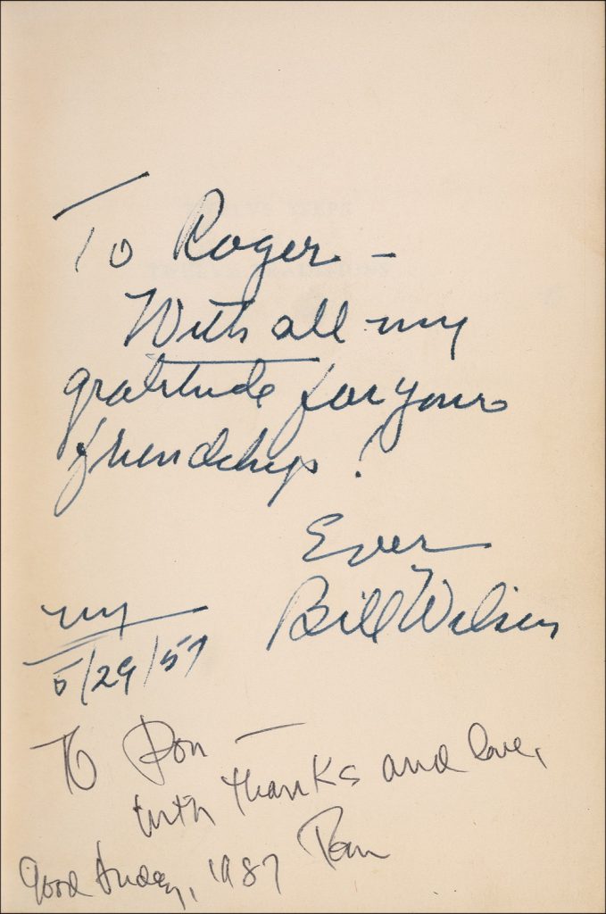 Bill Wilson signed Twelve Steps Twelve Traditions