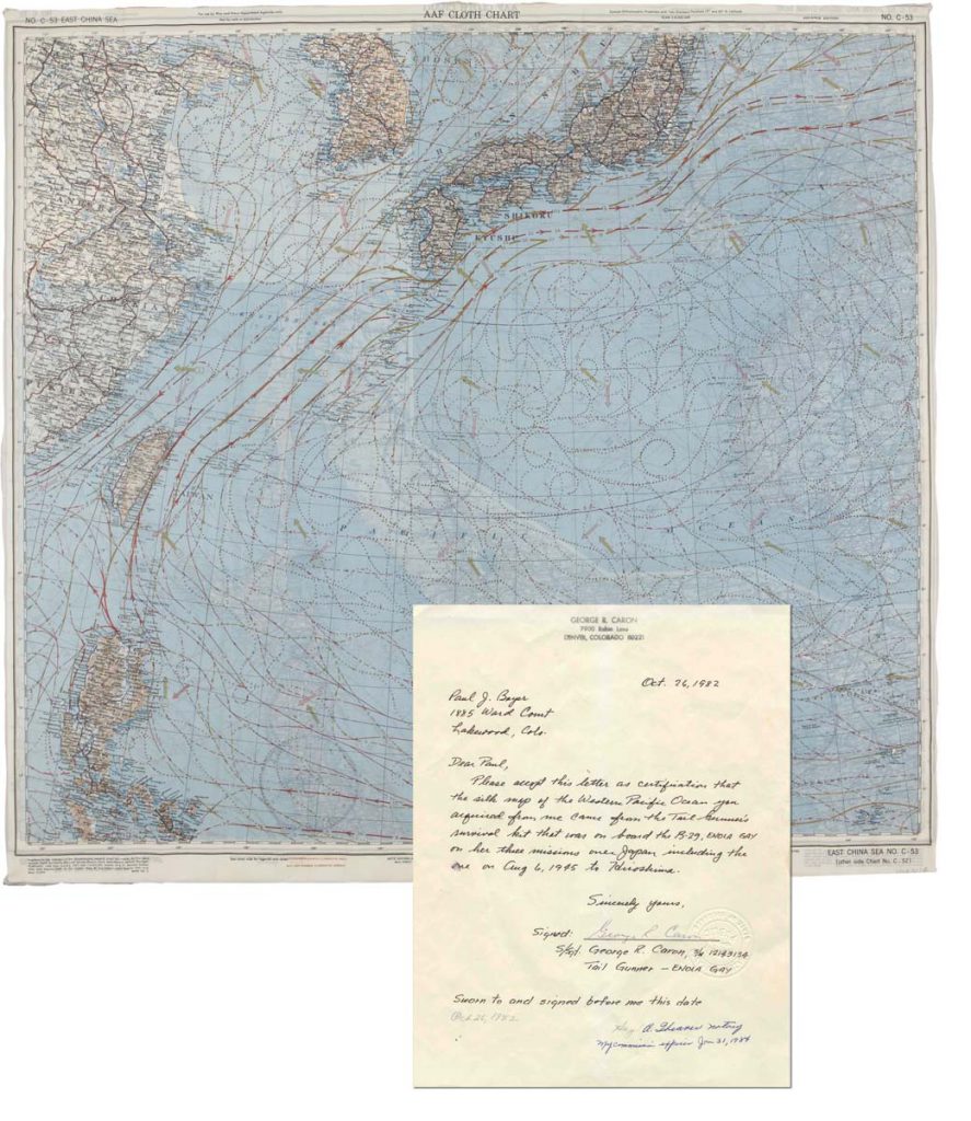 Enola Gay silk maps