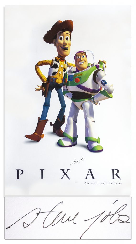 Steve Jobs signed poster