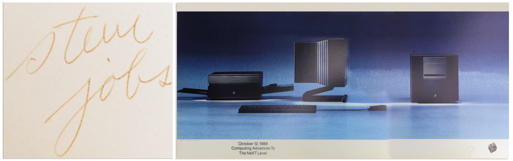 Steve Jobs signed poster