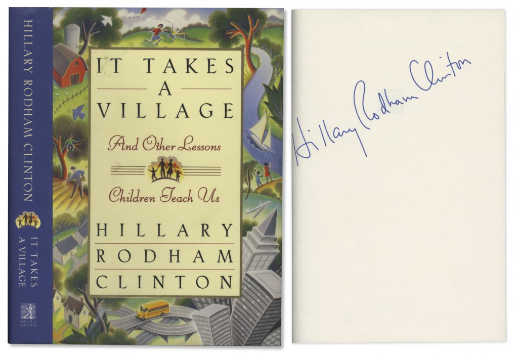 Hillary Clinton signed check