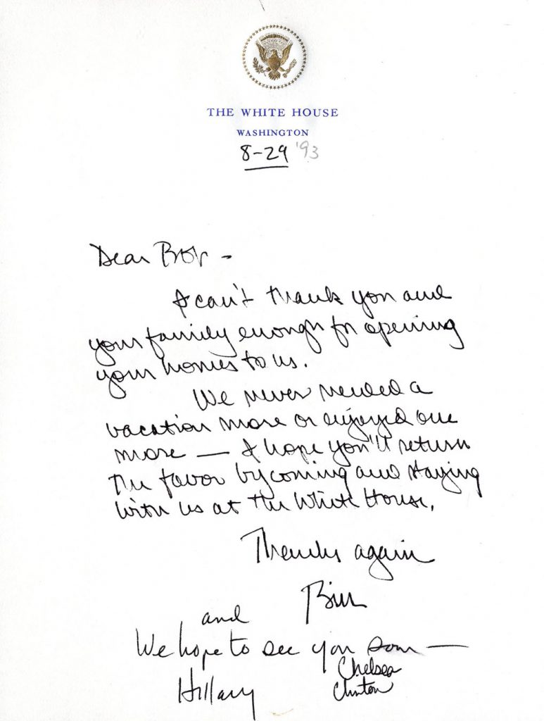 Hillary Clinton signed check