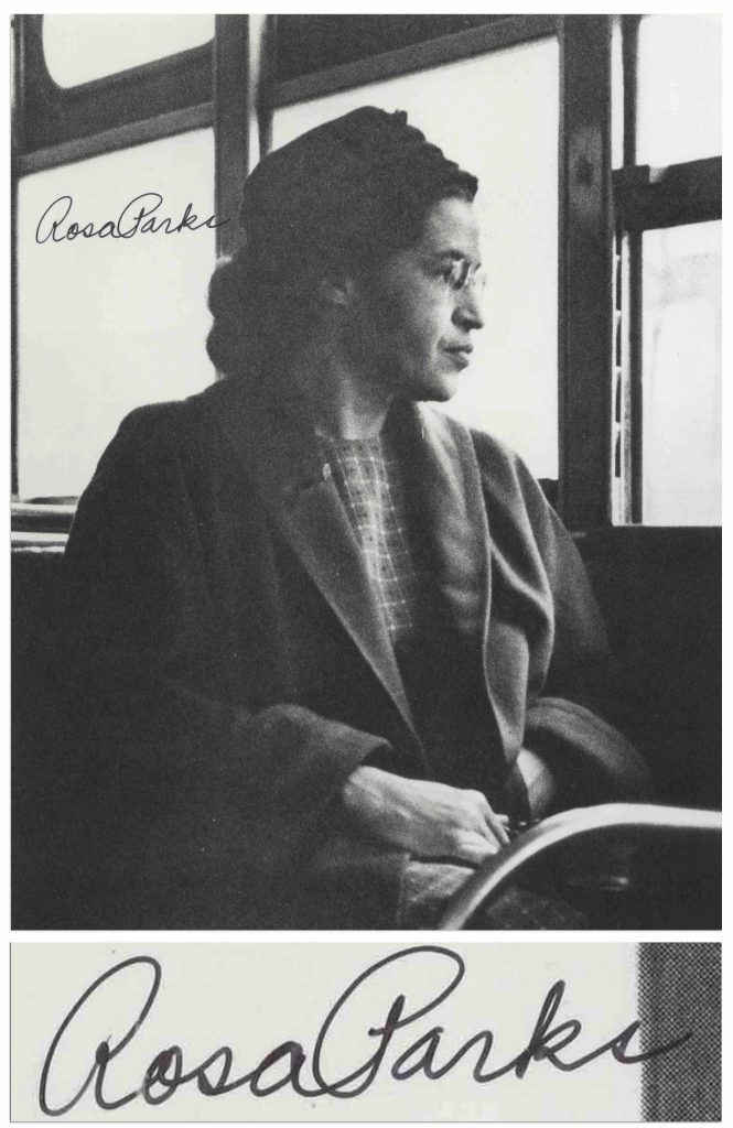 Rosa Parks signed photo