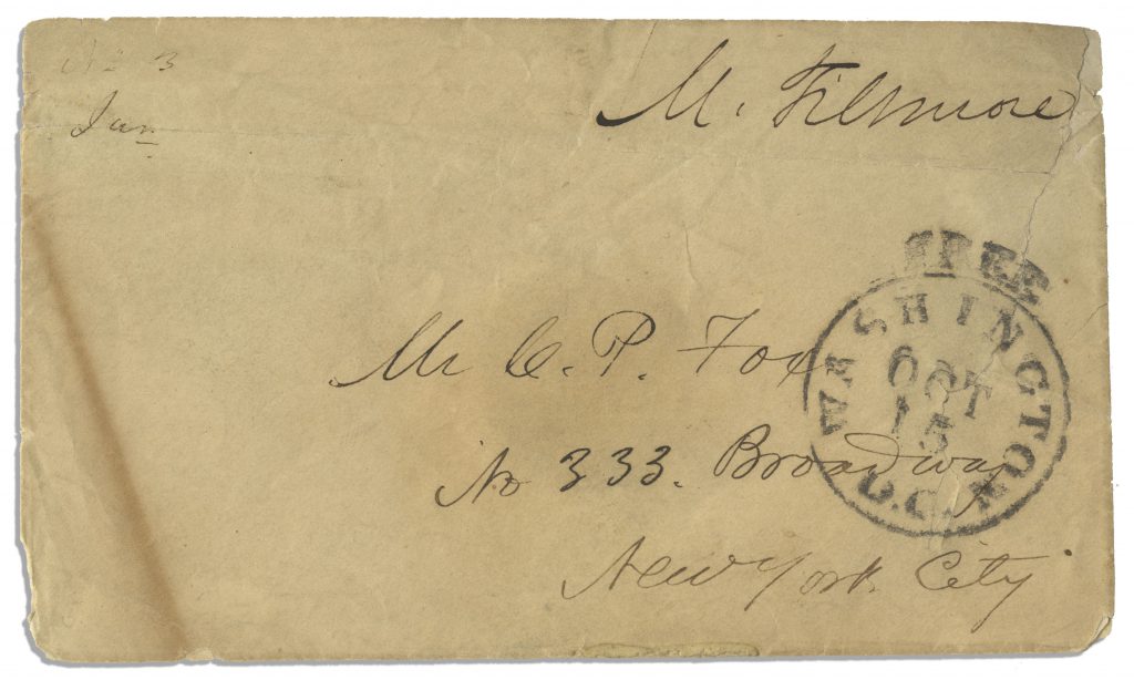 Millard Fillmore autograph letter signed as President