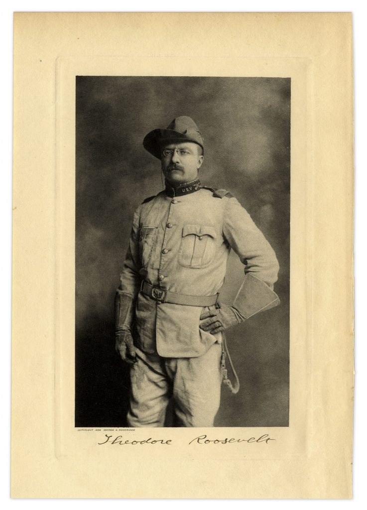 Theodore Roosevelt signed Big Game Hunting Rockies