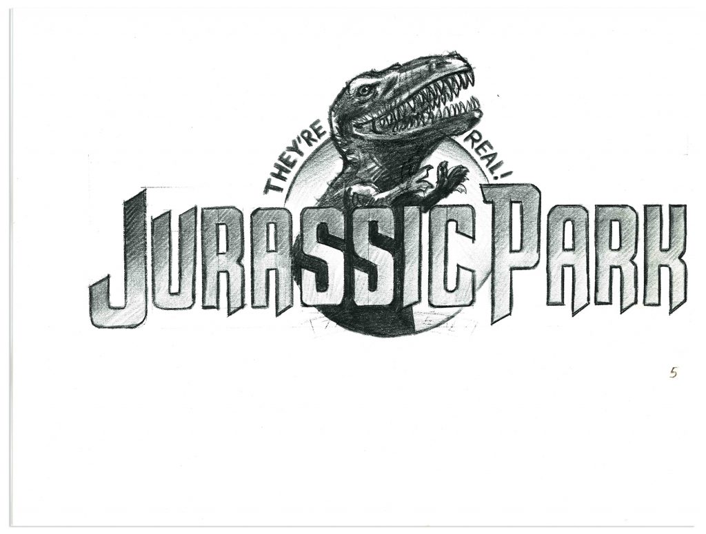 Jurassic Park Michael Salisbury production sketch