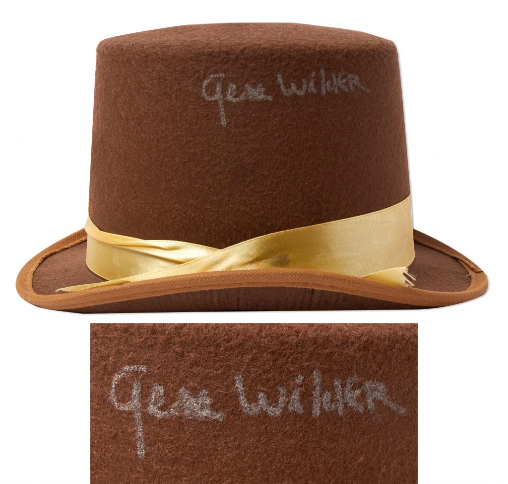 Gene Wilder signed Willy Wonka hat