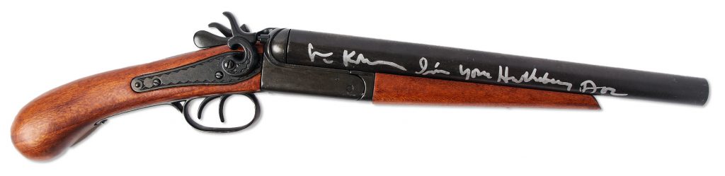 Val Kilmer Huckleberry Doc signed Tombstone rifle