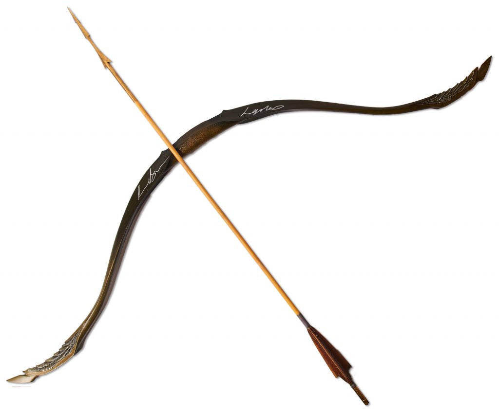  Orlando Bloom signed Hobbit longbow 