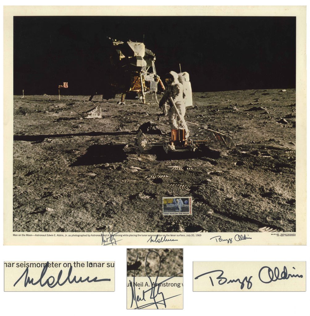 Apollo 11 16" x 20" signed photo