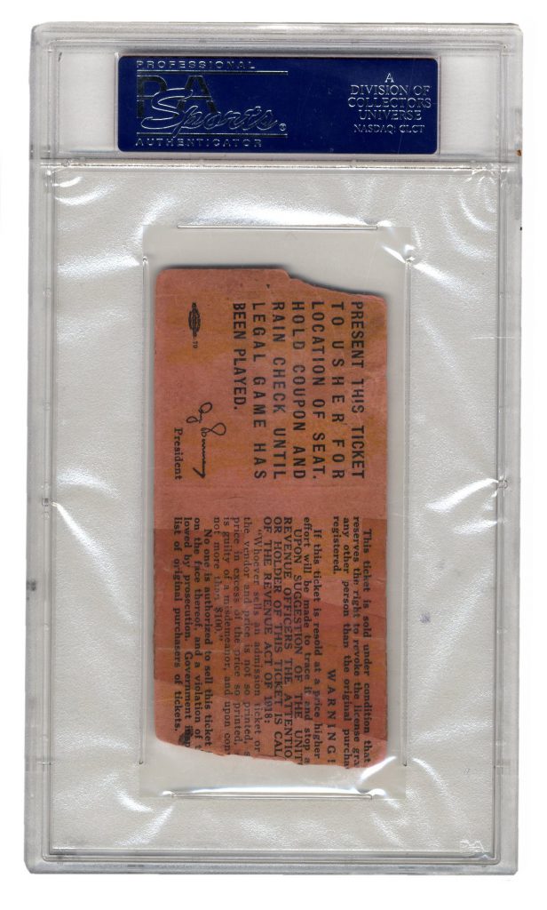 Arnold Rothstein signed document