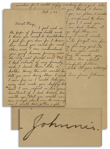 Wyatt Earp autograph endorsement signed