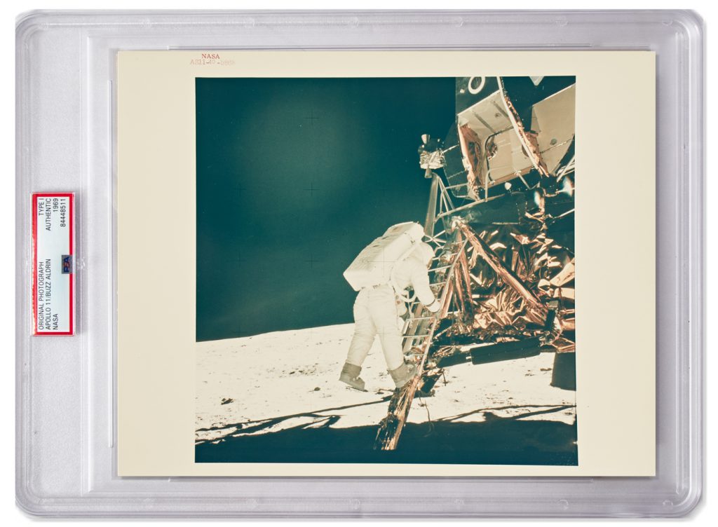 AS11-40-5868 Buzz Aldrin ladder red number type 1 photo
