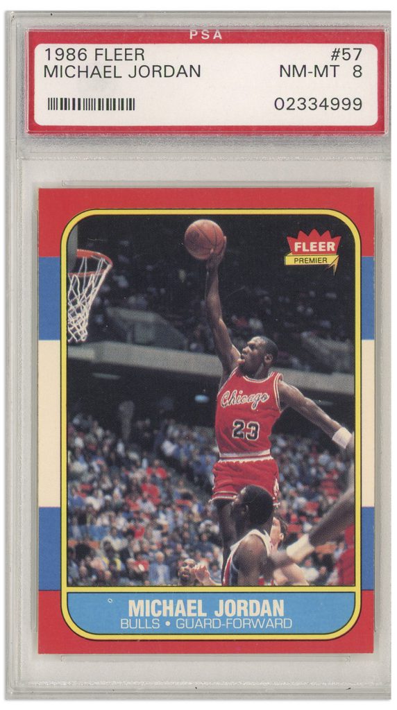 1986 Fleer Michael Jordan #57 PSA 8 