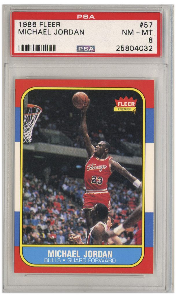 1986 Fleer Michael Jordan #57 PSA 8 