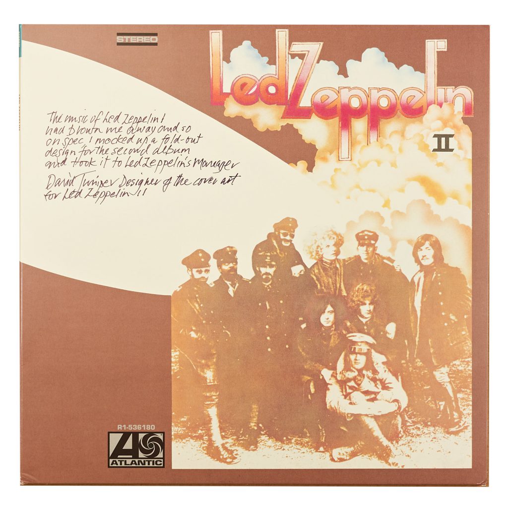 John Bonham signed Led Zeppelin II album