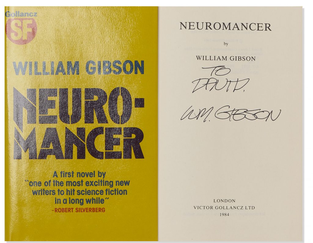 William Gibson Neuromancer 1st English edition signed