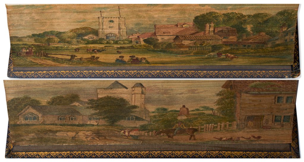 Psalms fore-edge painting book