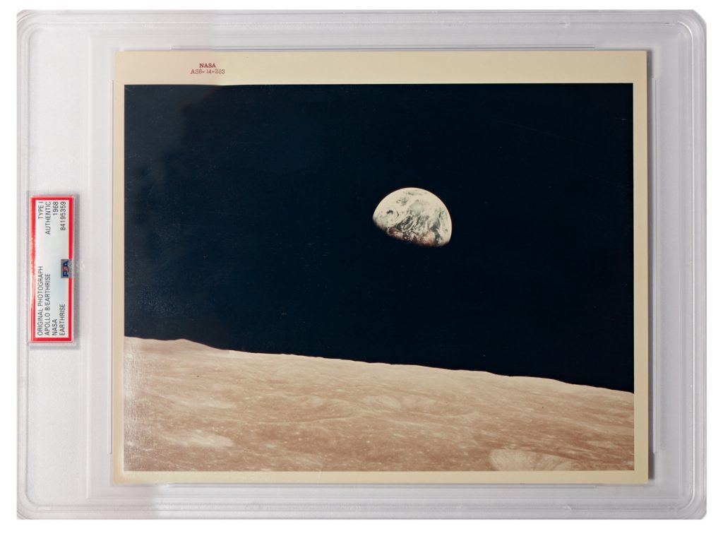 AS8-14-2383 Earthrise Red Number Type One Photo