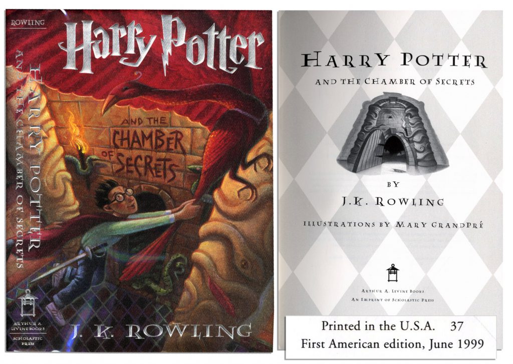 Harry Potter Chamber of Secret uncorrected proof signed