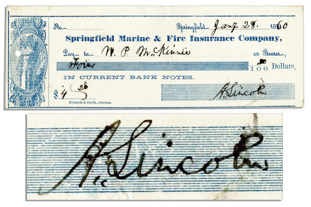 Abraham Lincoln signature