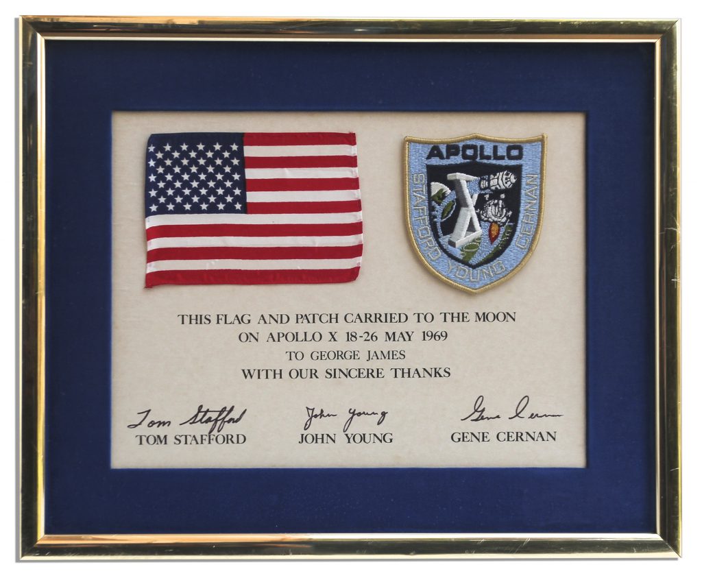 Apollo 10 crew signed launch cover 