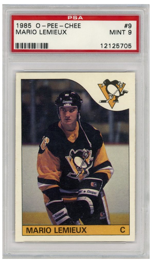 1985 O-Pee- Chee Mario Lemieux #9 PSA 9
