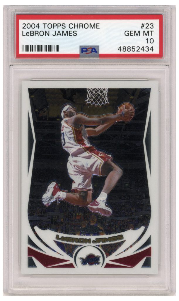 2004 Topps Chrome LeBron James #23 PSA 10