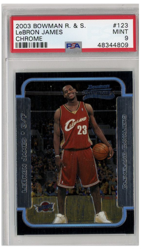 Bowman R&S Chrome Refractor LeBron James  #123 PSA 9