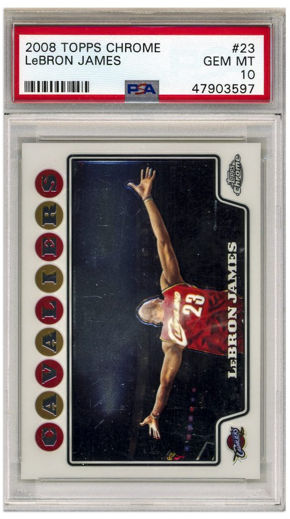 2008 Topps Chrome Lebron James #23 PSA 10