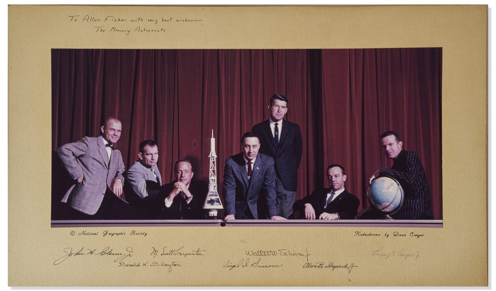 Mercury 7 signed photo