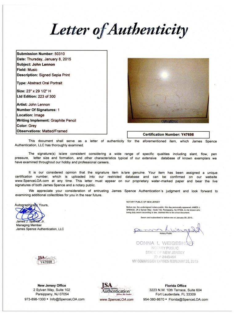 Beatles Parlophone Records postcard signed