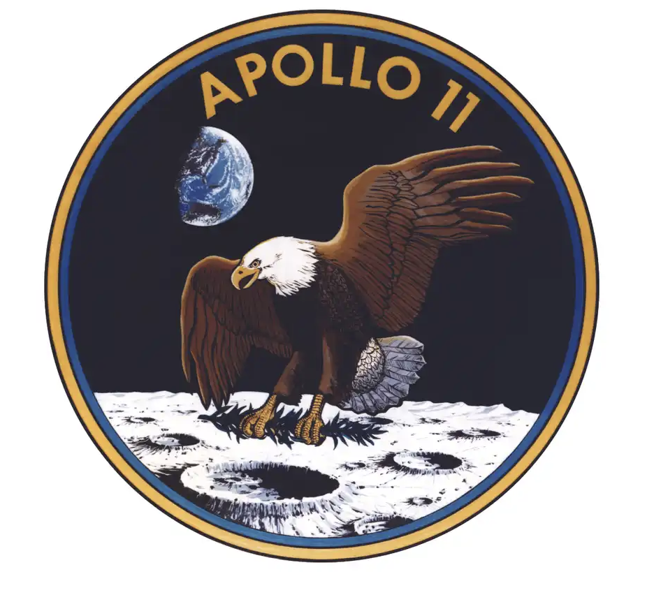 Apollo 11 beta cloth emblem flown