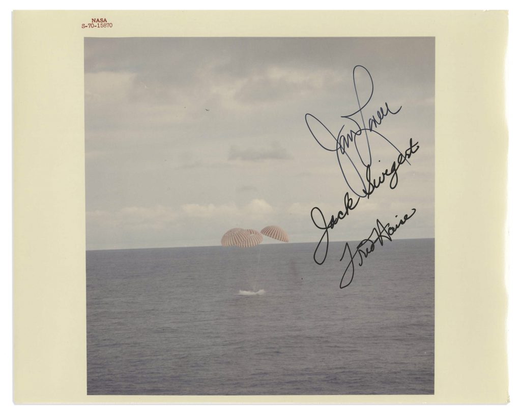 Apollo 13 Splashdown Red Number Type 1 Photo