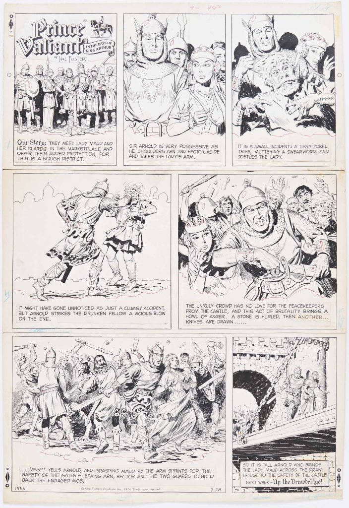 John Cullen Murphy Prince Valiant Sunday Comic Art